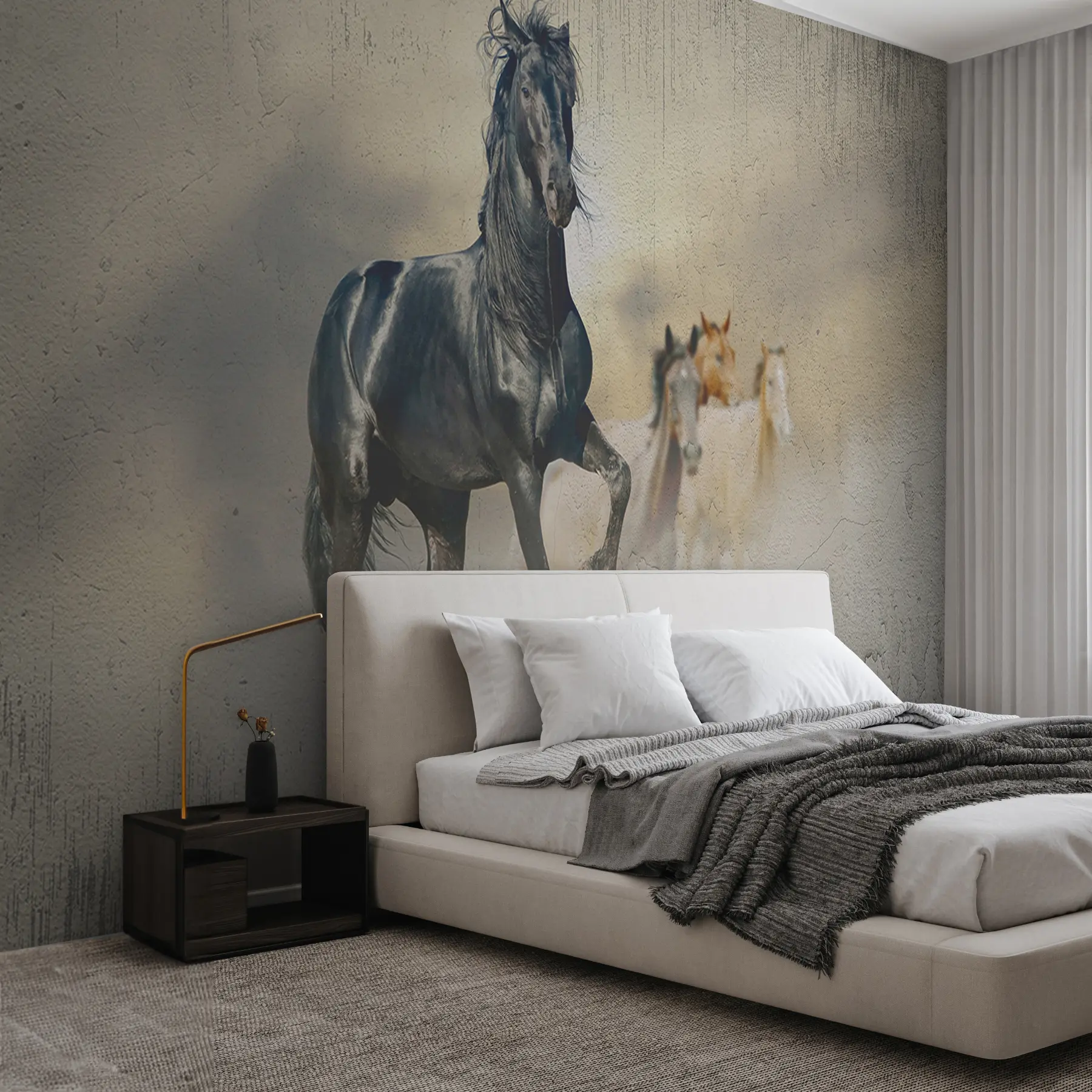 wall murals Horse, vertebrate e working animal u45777