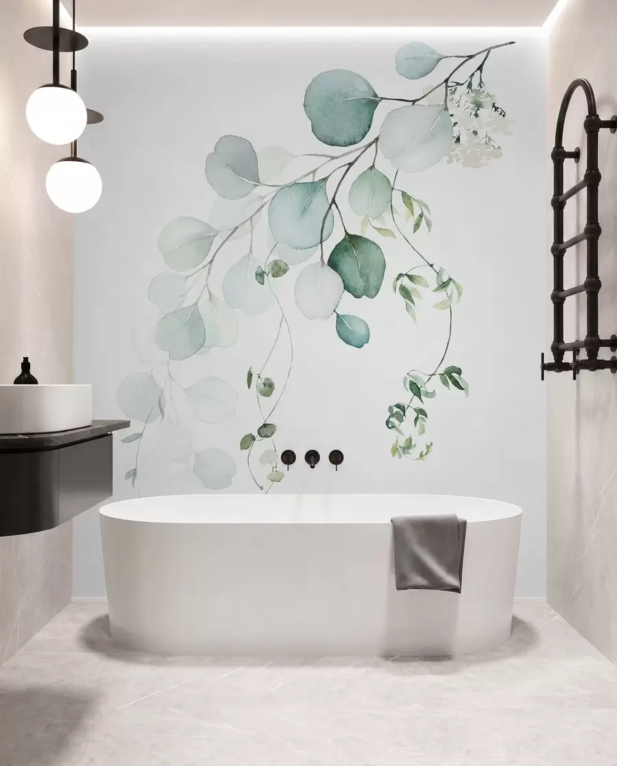 wall murals Branch with leaves u51026