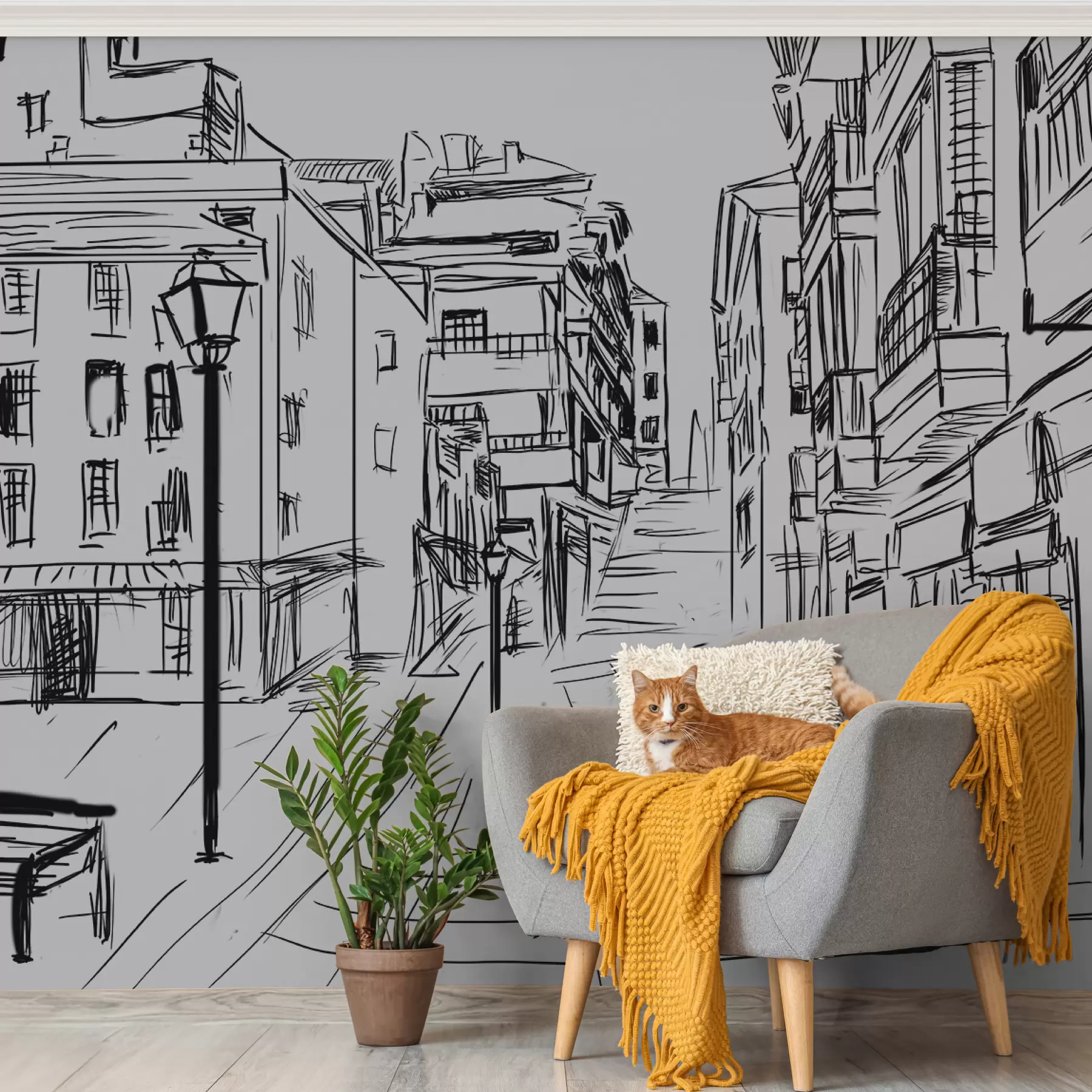 Wall Mural Photo Wallpaper Building, black e infrastructure u51061