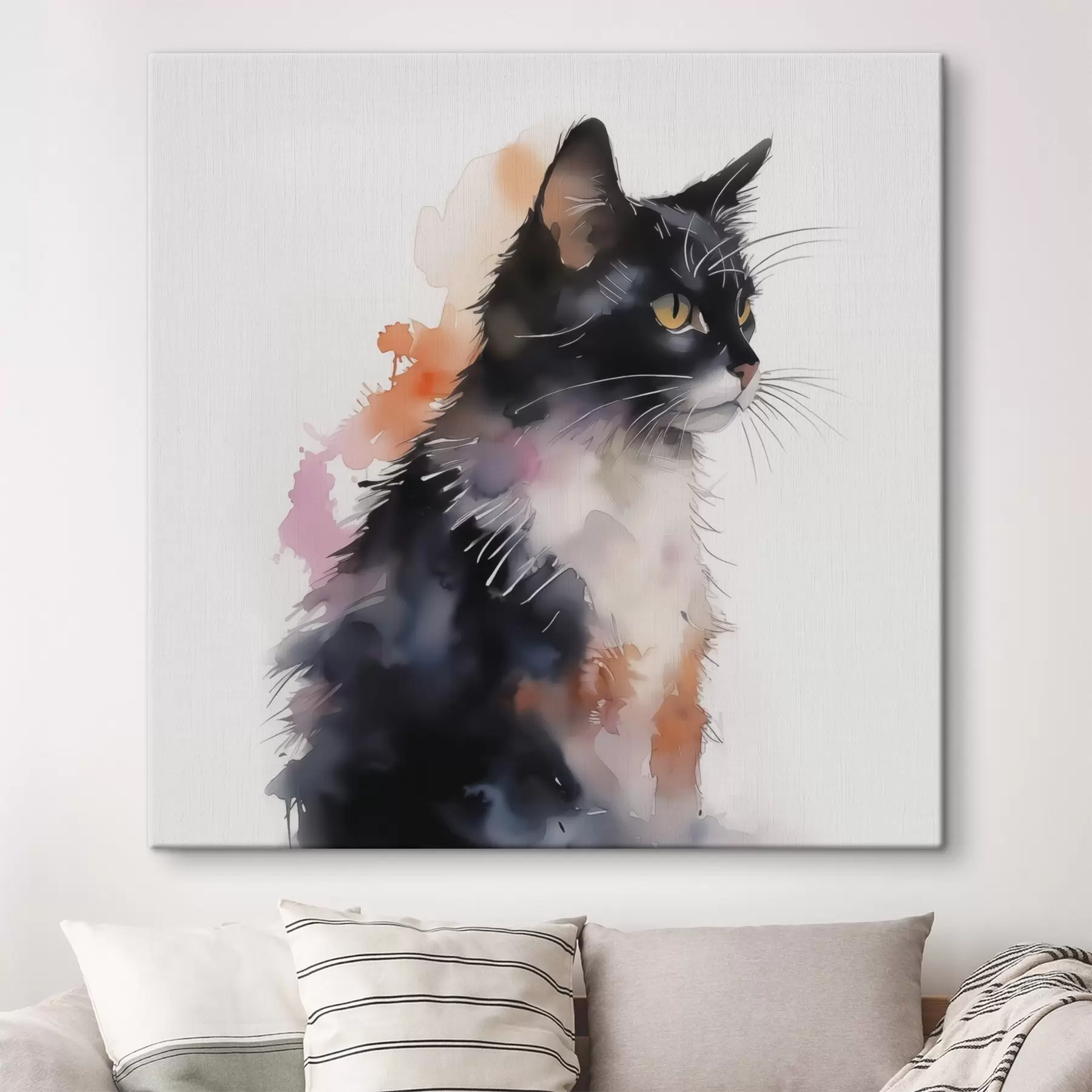 wall murals Cat imitation watercolor s42121