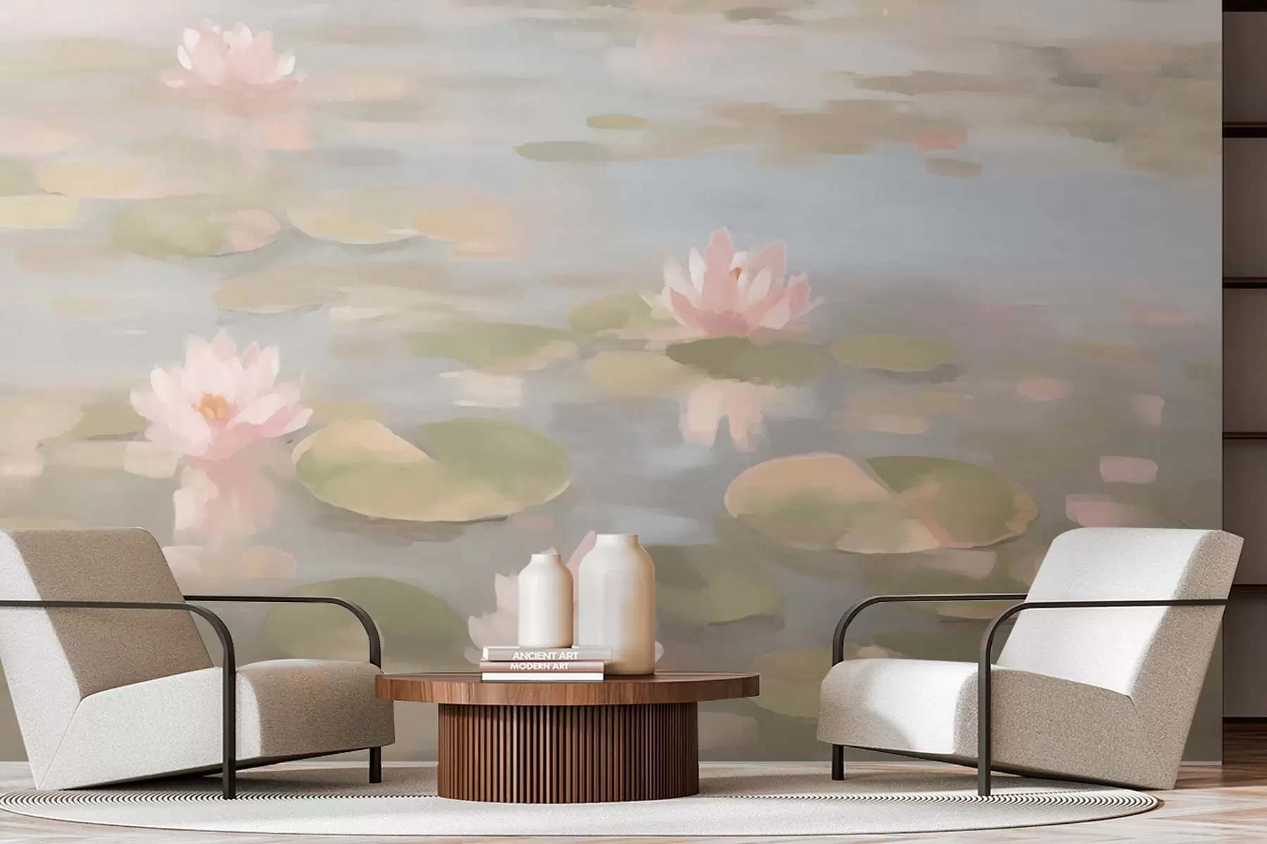 murales Flores de nenúfar w08548v1