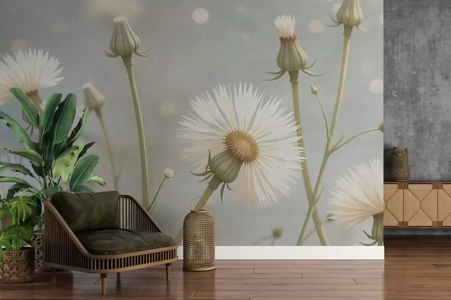 murales Dientes de león pintados w02614