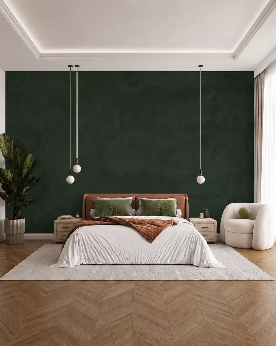 wall murals Green background with concrete wall effect w02553v1