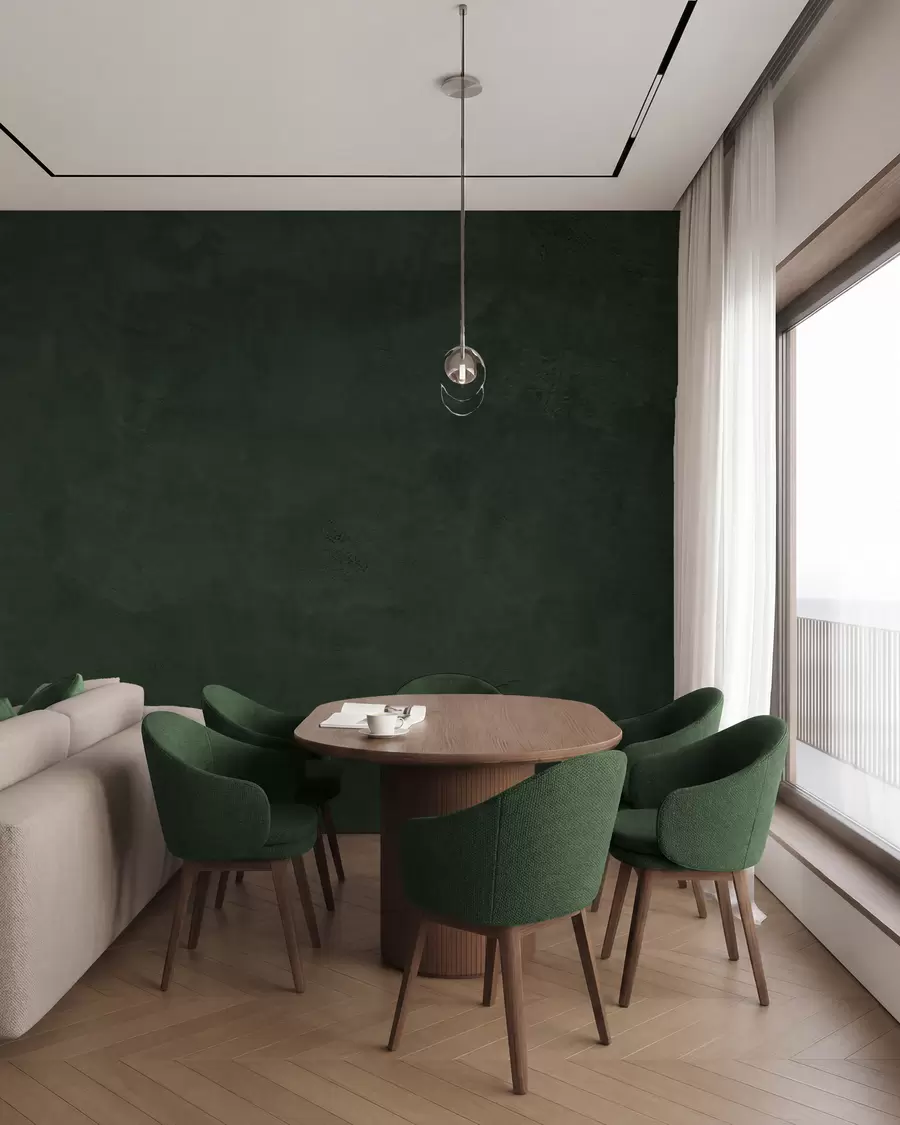 wall murals Green background with concrete wall effect w02553v1