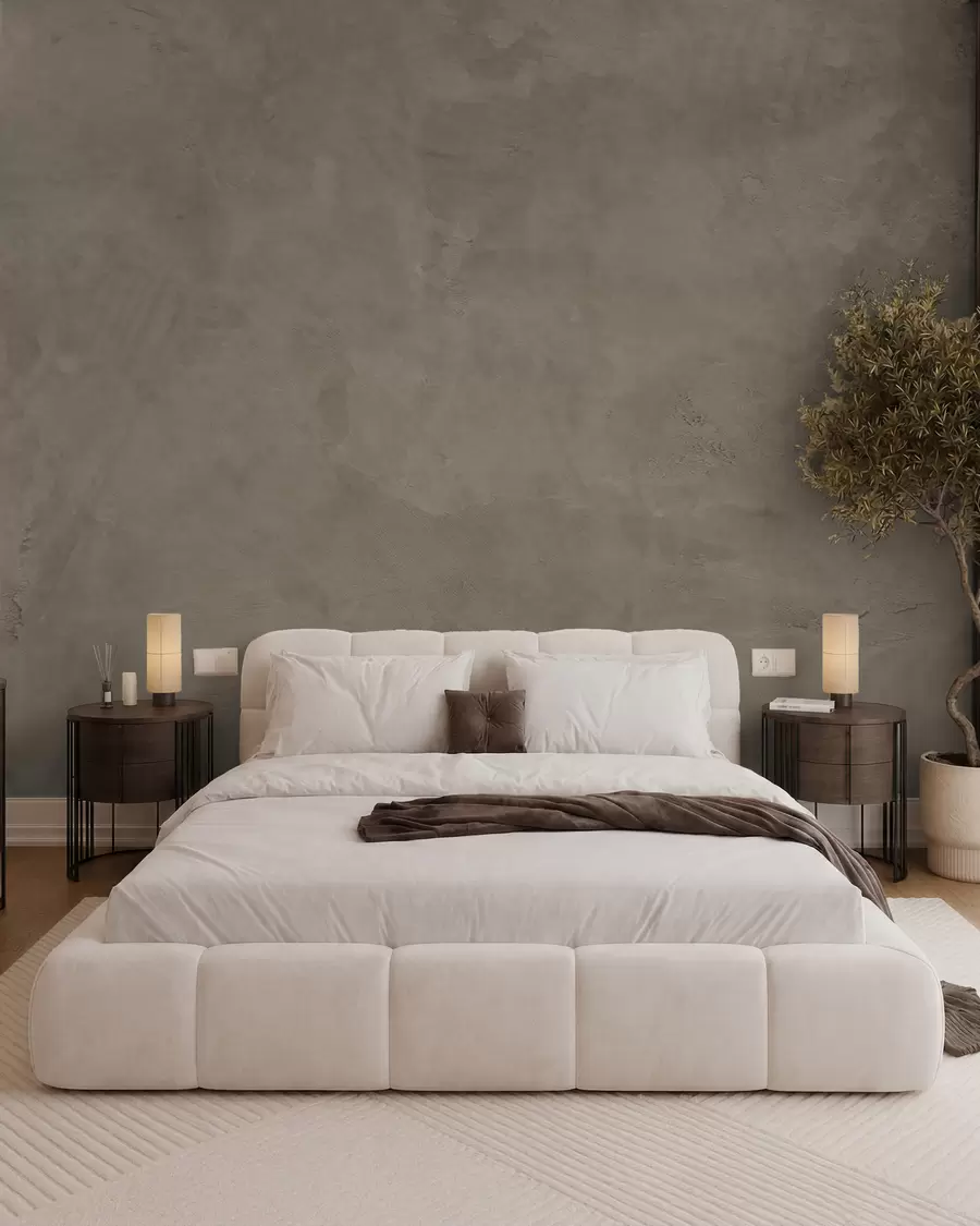 Wall Mural Photo Wallpaper Brown and beige background with concrete wall effect w02553v3