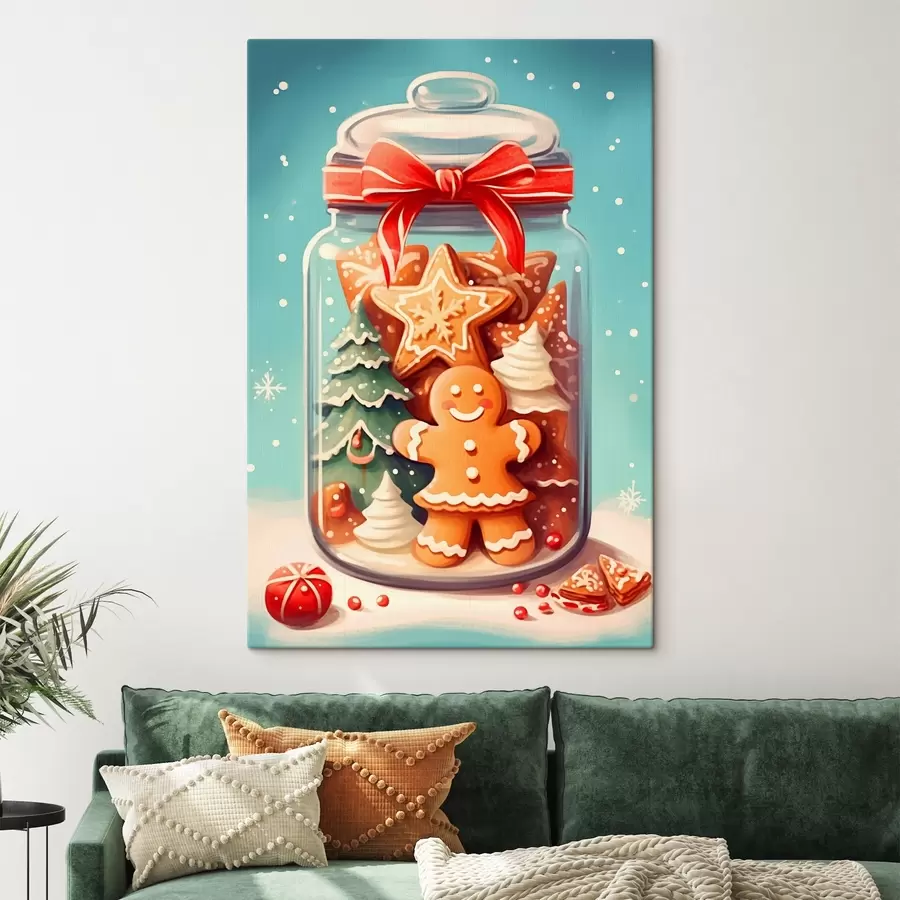 murales Galletas navideñas en un tarro festivo s42156