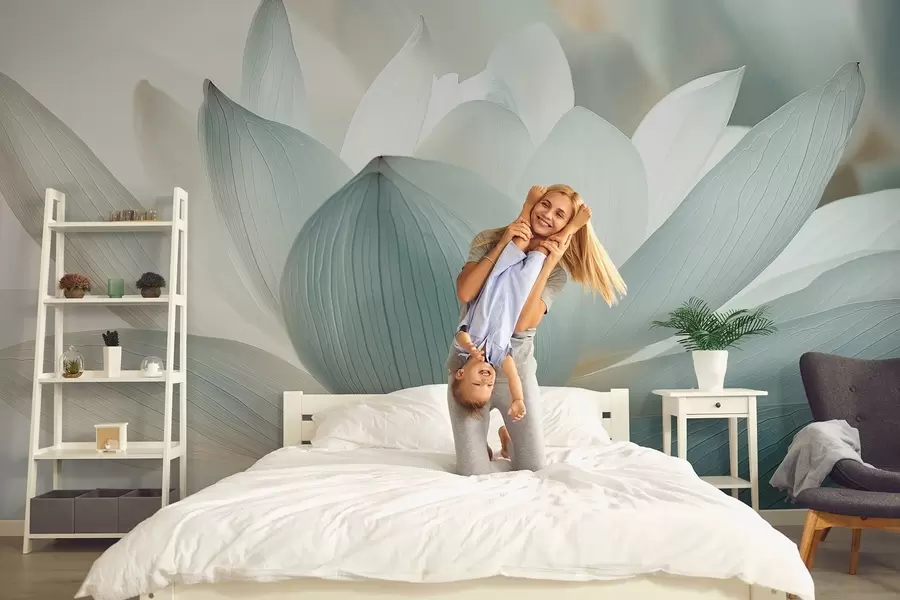 Wall Mural Photo Wallpaper Elegant lotus in delicate shades w08487