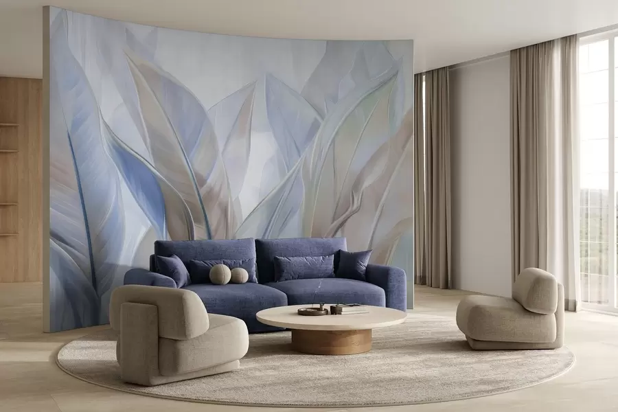 murales Hojas multicolores estilizadas w02624v1