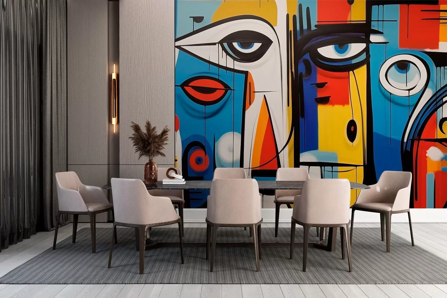 Wall Mural Photo Wallpaper Abstract portrait w02698