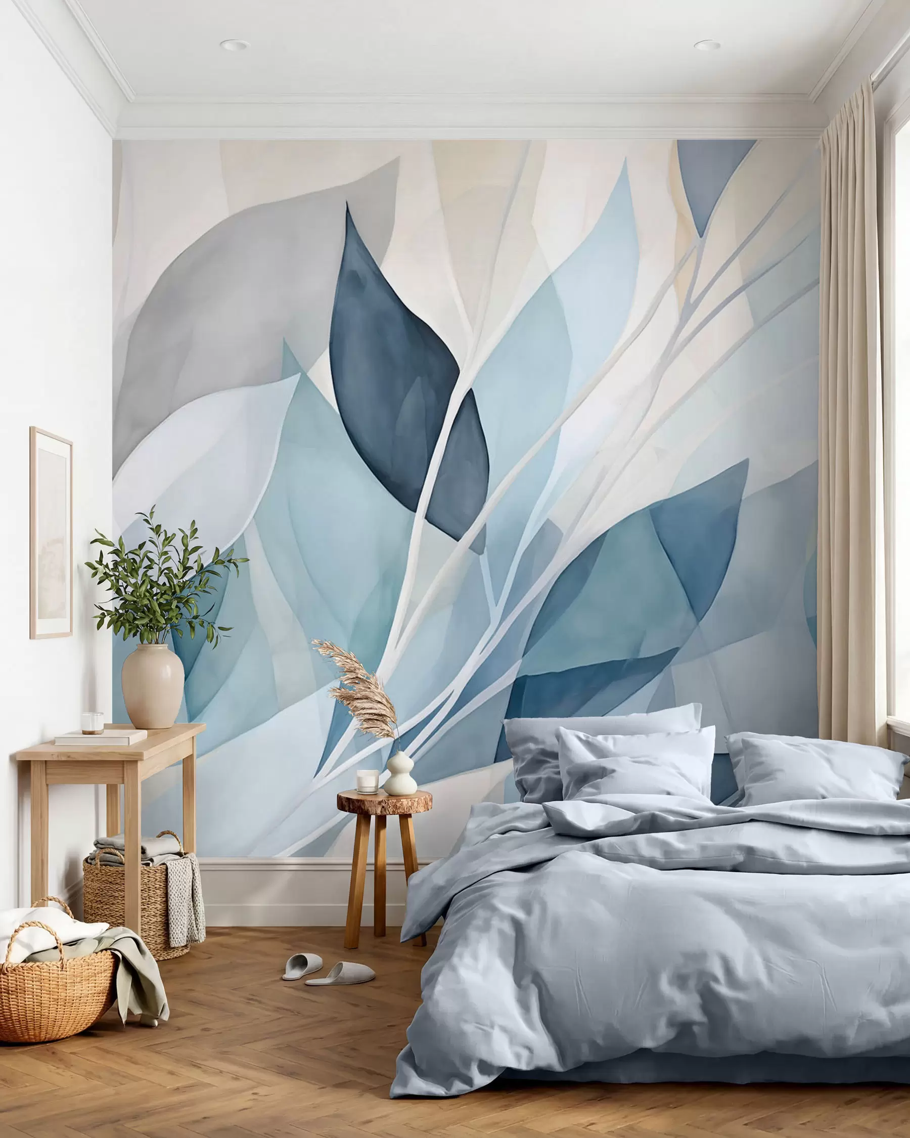 wall murals Abstract leaves w02701