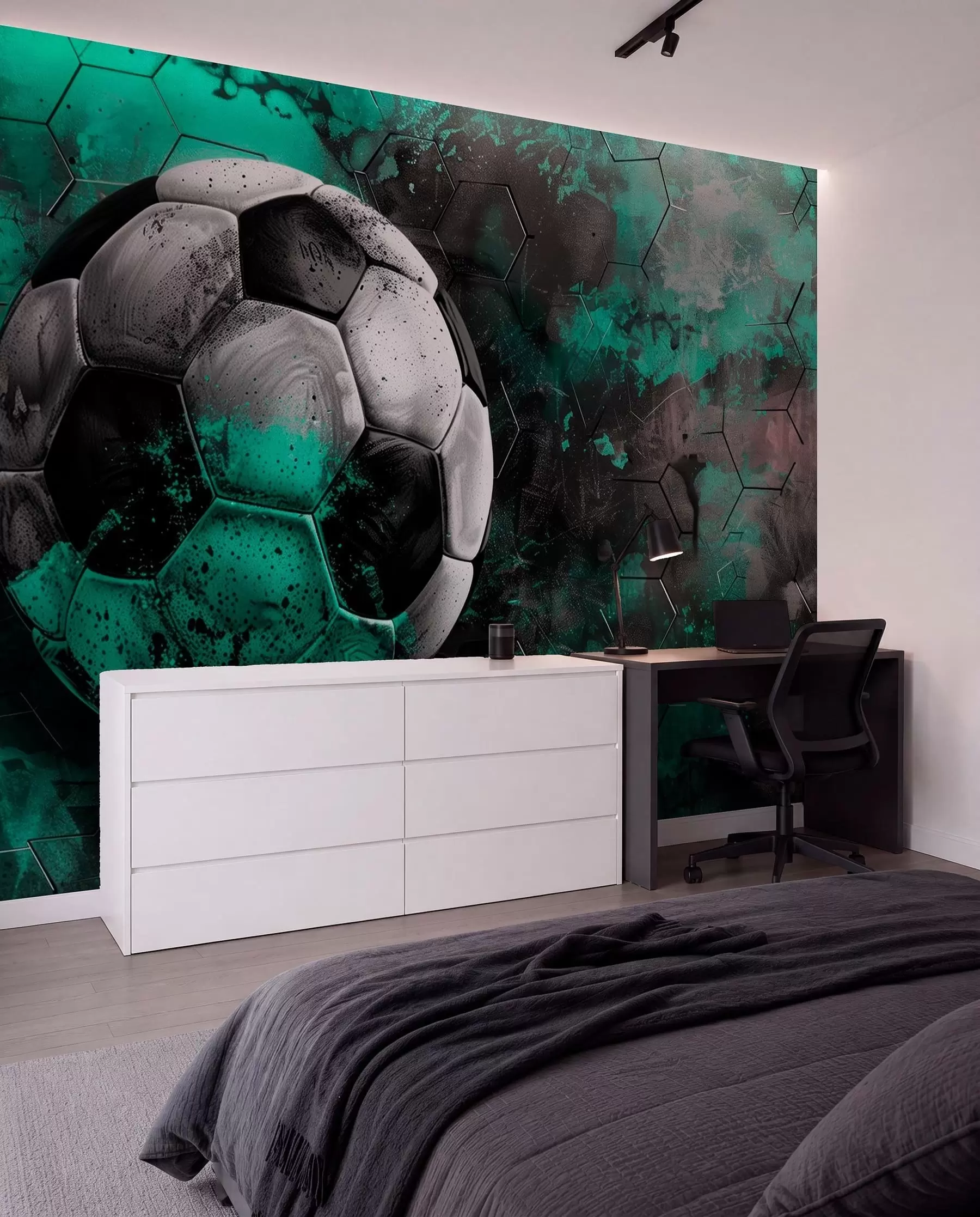 wall murals Soccer ball w08618