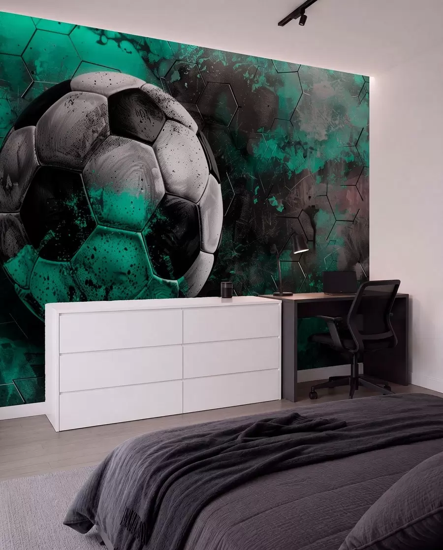 wall murals Soccer ball w08618