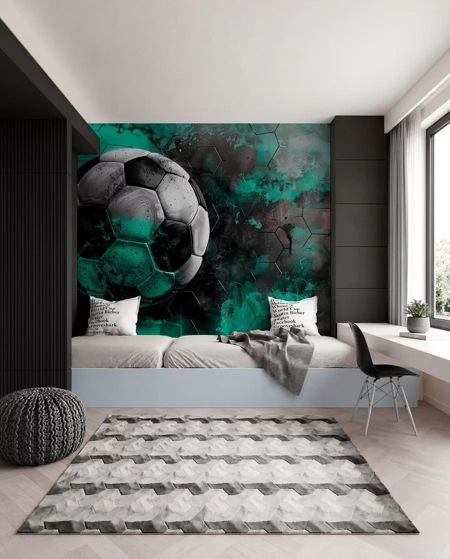 wall murals Soccer ball w08618