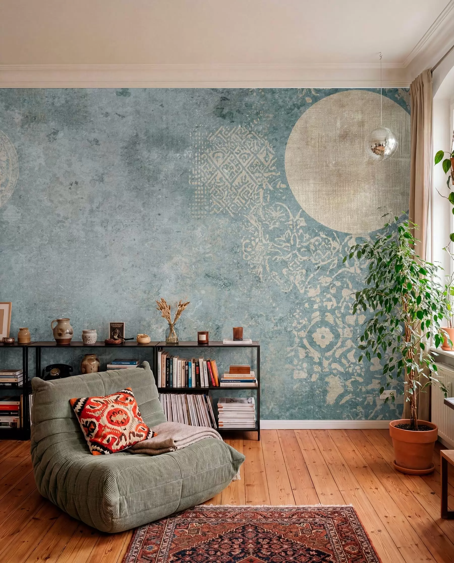 Wall Mural Photo Wallpaper Ocher Orbits w08627