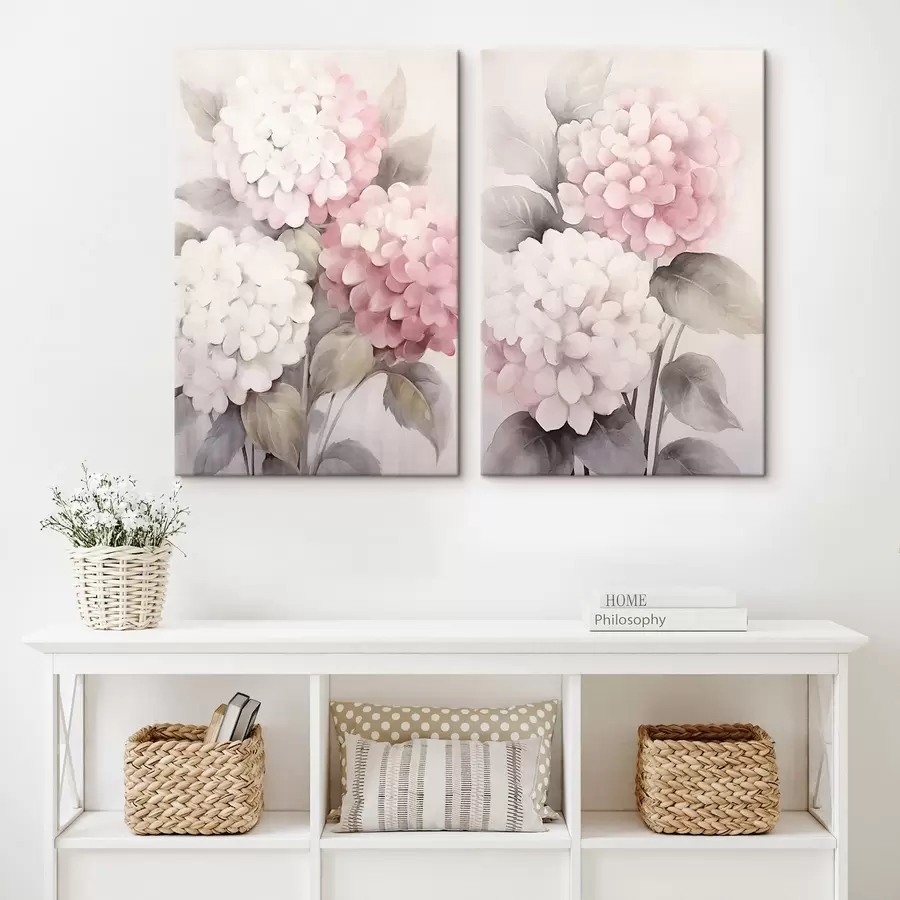 wall murals Delicate hydrangeas m00400