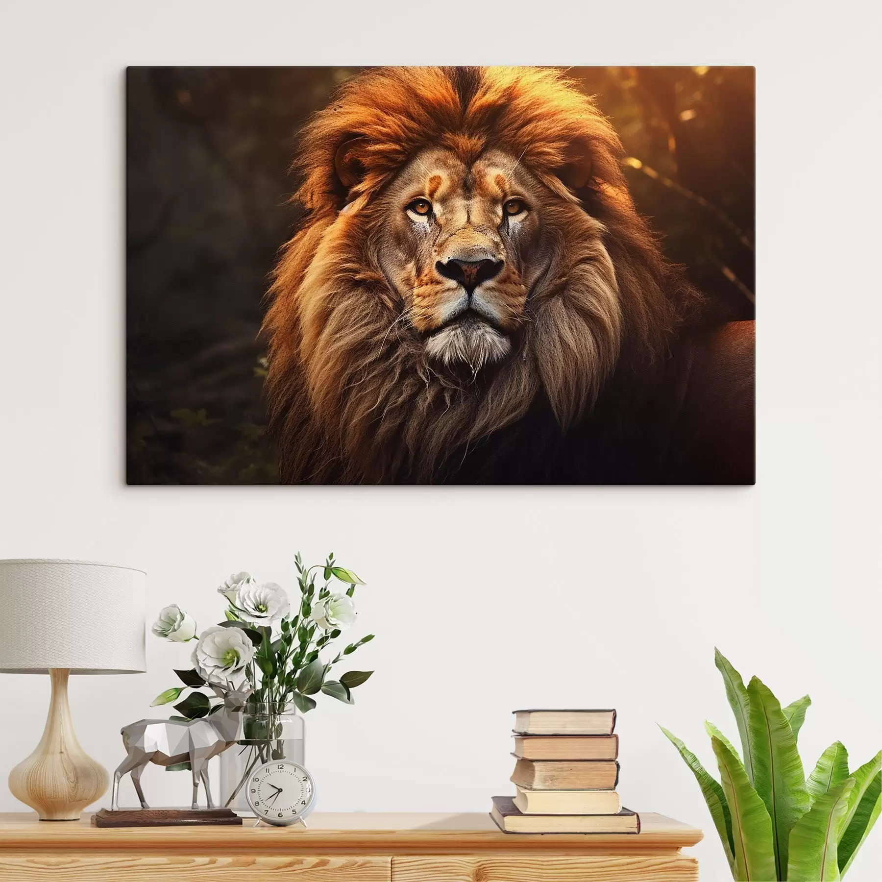 wall murals Gorgeous lion s42390