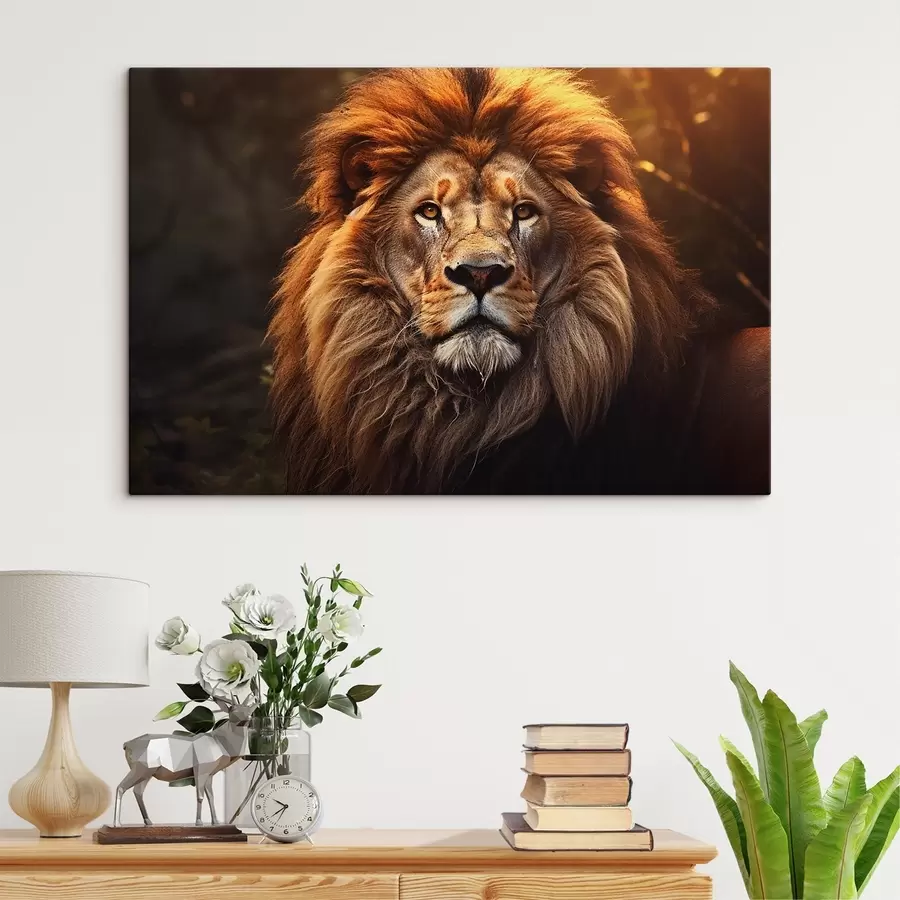 wall murals Gorgeous lion s42390