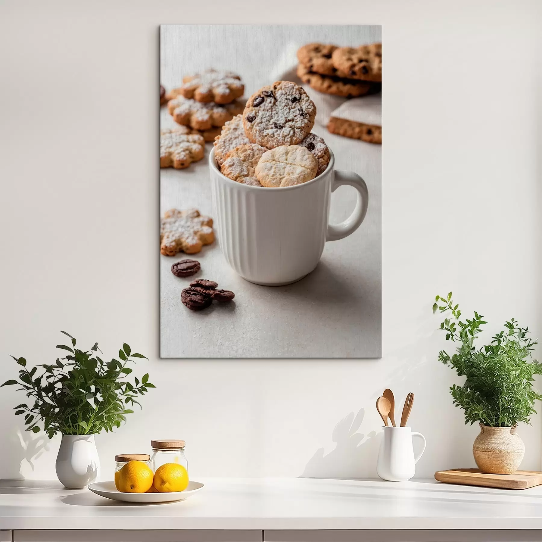 wall murals Mug with cookies s42276