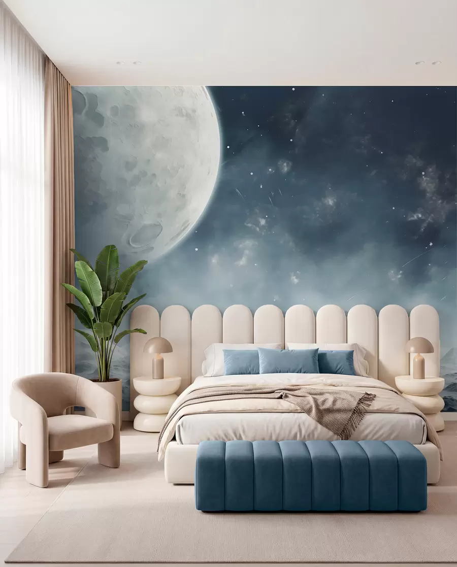 peintures murales Paysage lunaire abstrait w02797