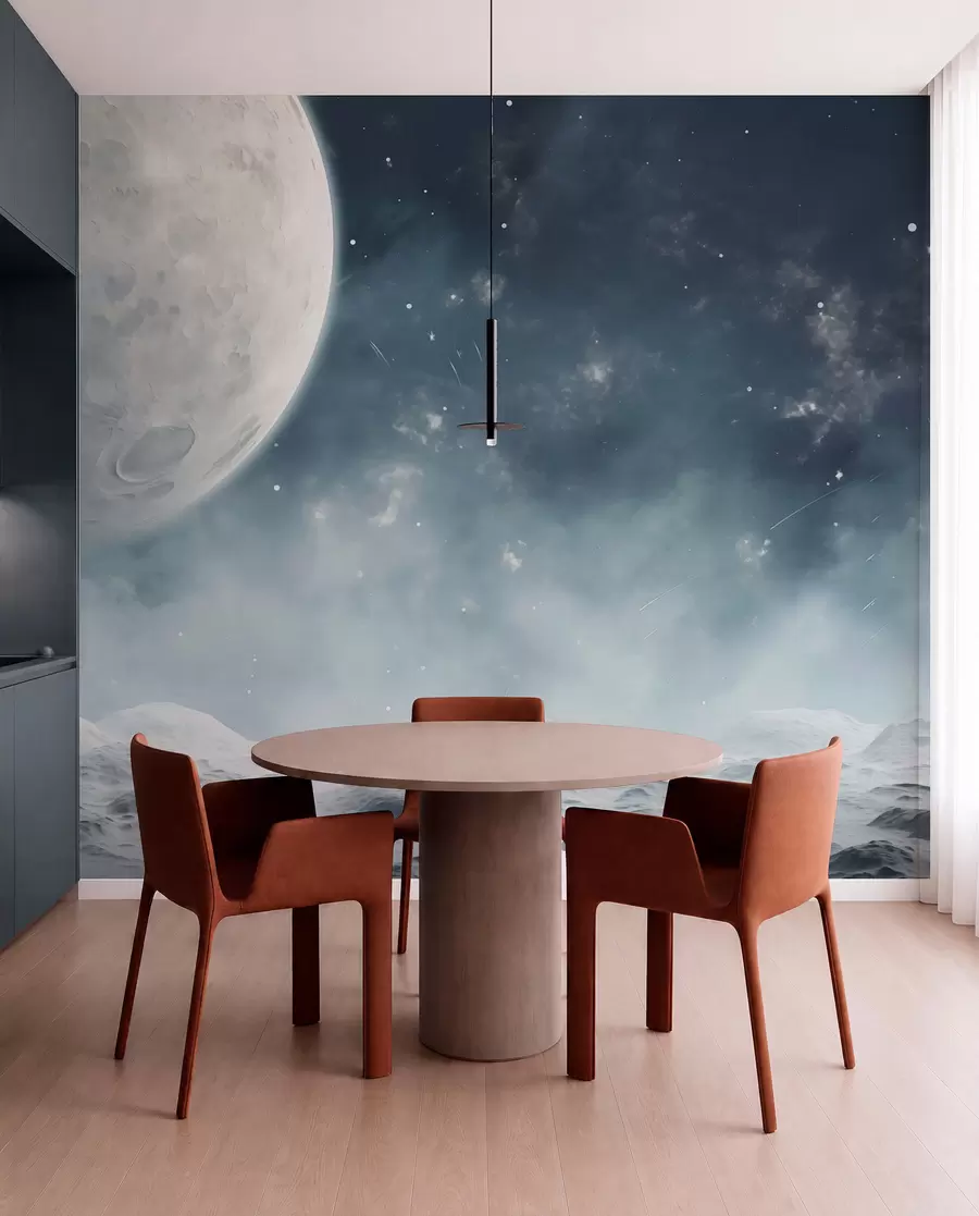 Wall Mural Photo Wallpaper Abstract lunar landscape w02797