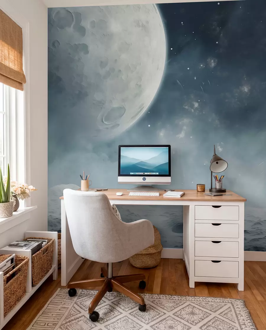 Wall Mural Photo Wallpaper Abstract lunar landscape w02797