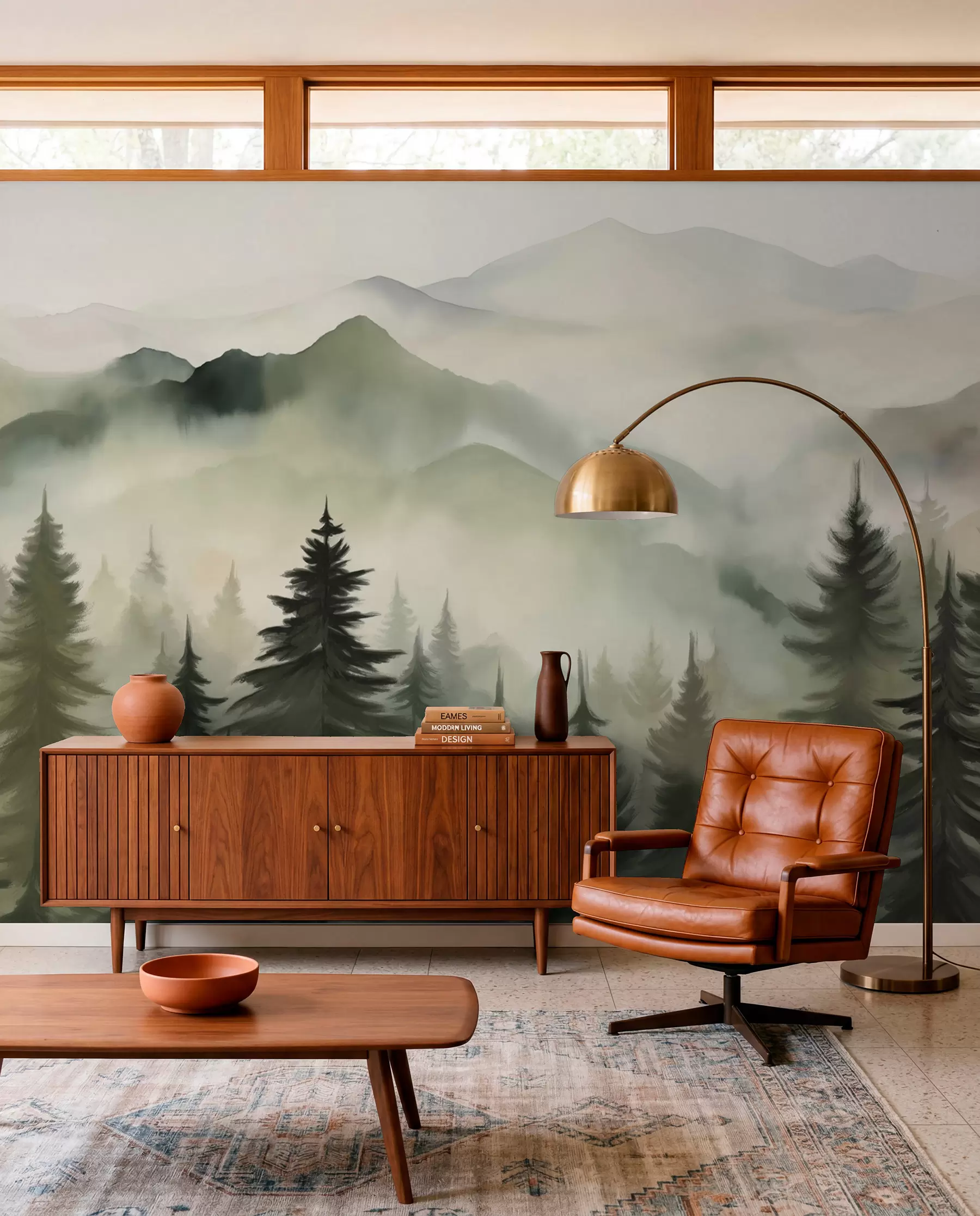 Wall Mural Photo Wallpaper Green Ridges at First Light w08639
