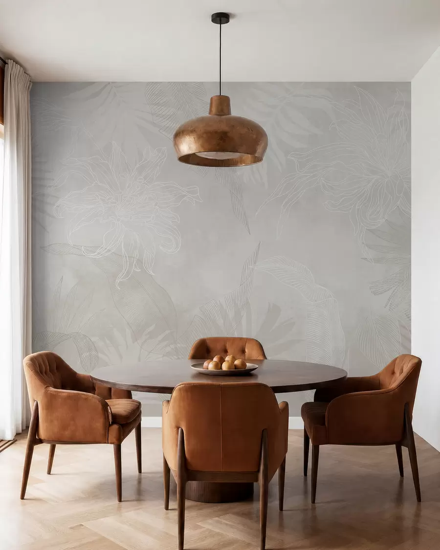wall murals Faded Palm Fronds w02737v1