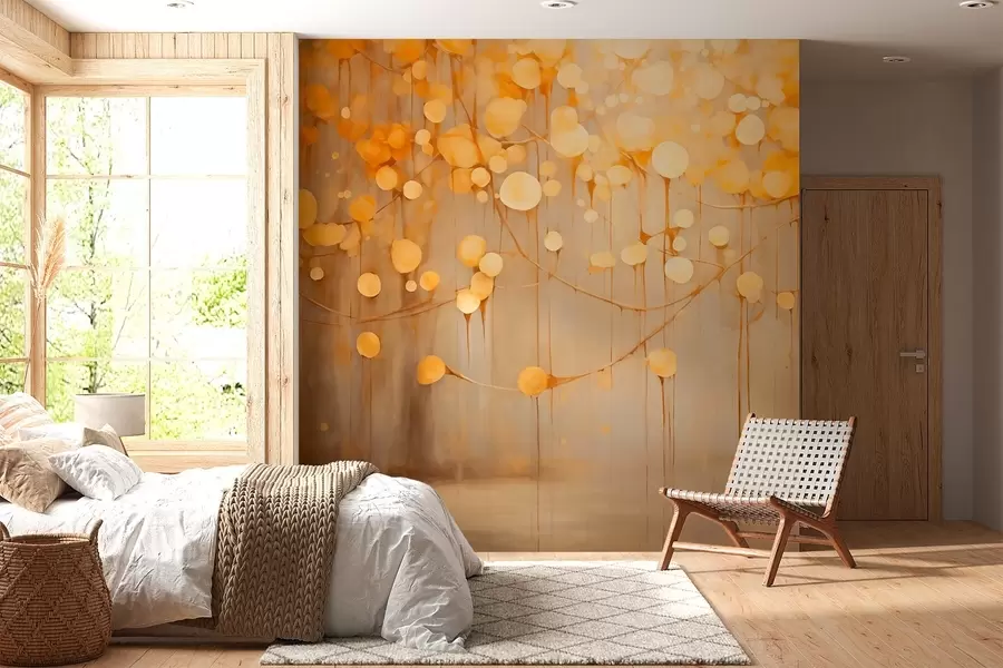 Wall Mural Photo Wallpaper Orange abstraction w02824