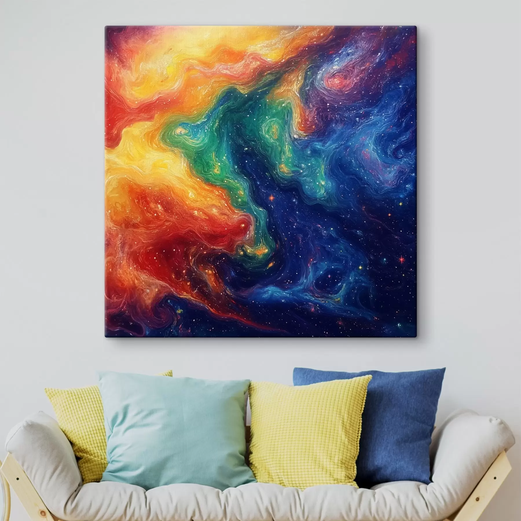 wall murals Abstraction in bright colors s42507