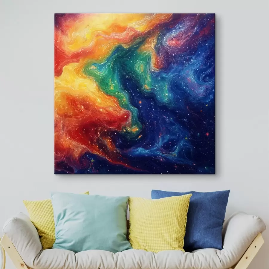 murales Abstracción en colores vivos s42507