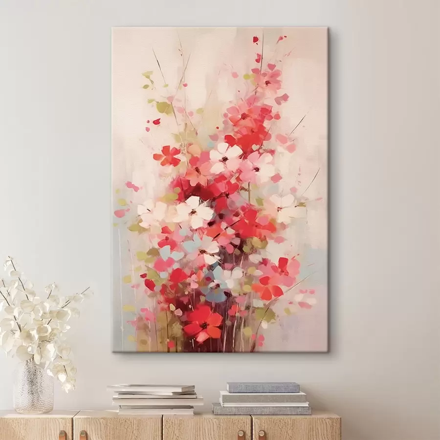 murales Arbusto de flores de colores s42643
