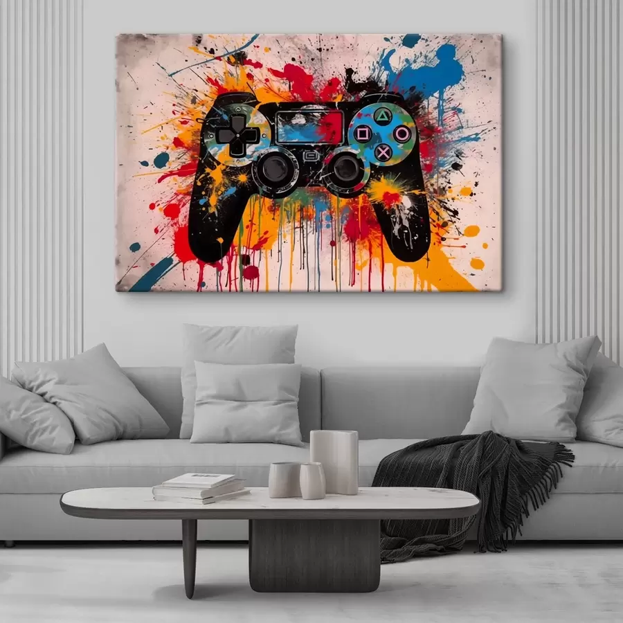wall murals Graphic design of gamepad s42665