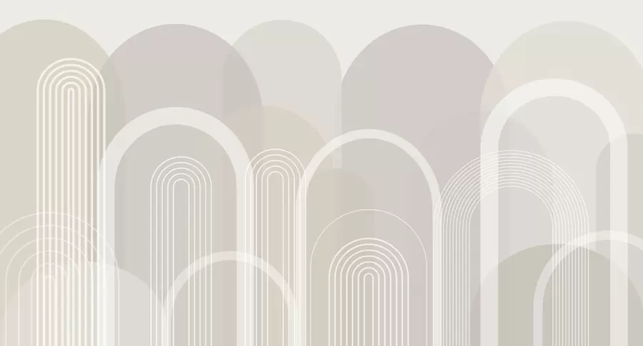 peintures murales Arcs géométriques boho w02935v1