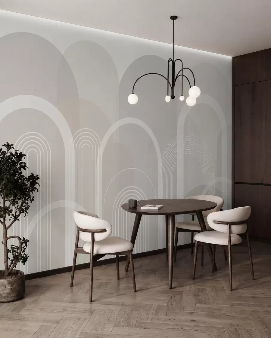 wall murals Geometric arches boho w02935v1