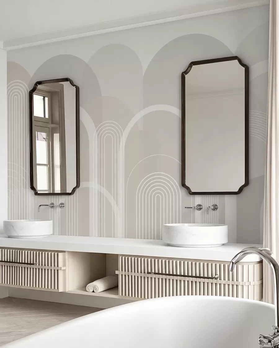 wall murals Geometric arches boho w02935v1