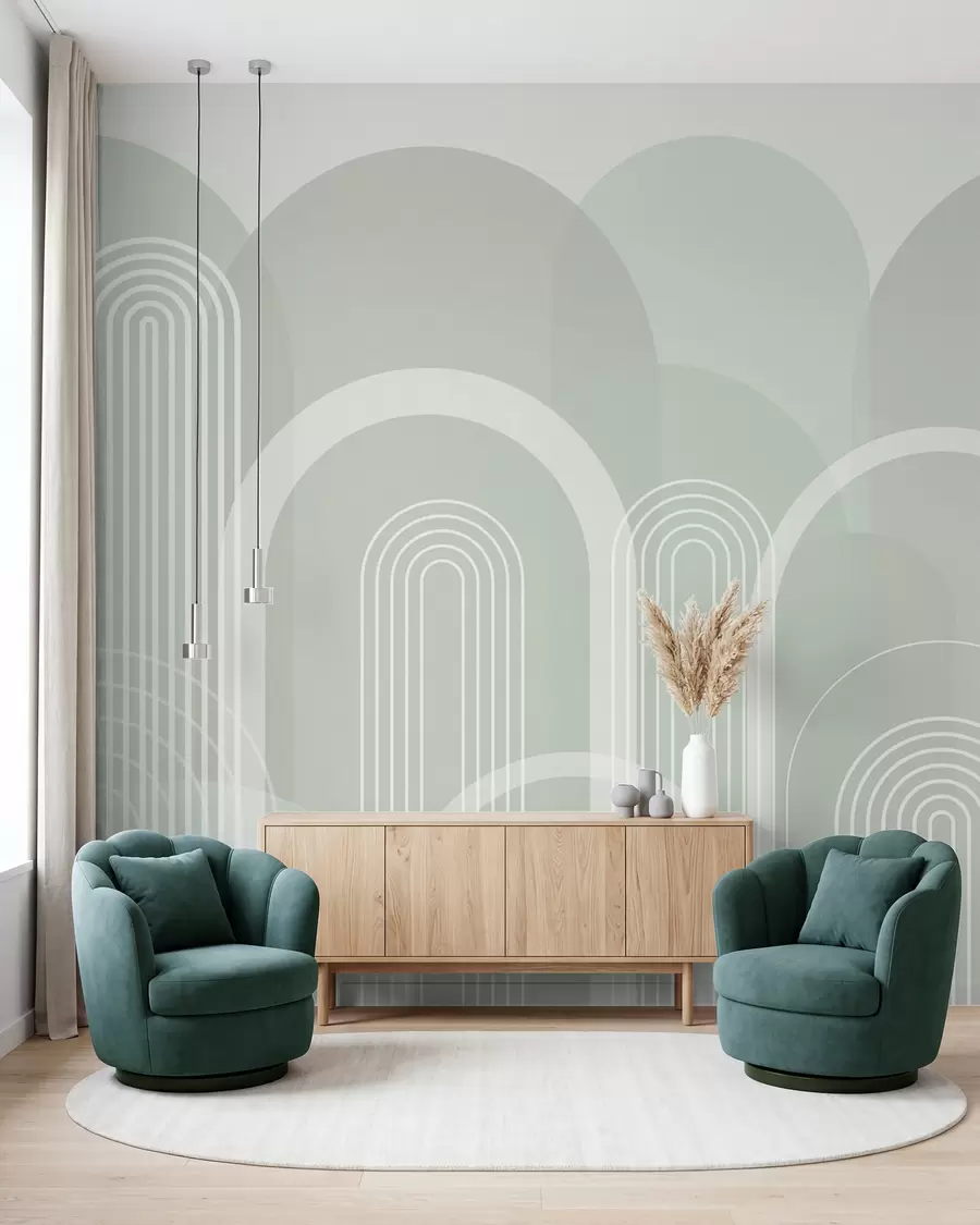 wall murals Geometric arches boho w02935v3