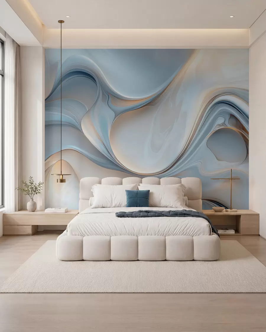 peintures murales Papier peint dans le style de la texture liquide w02909