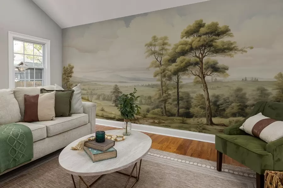 Wall Mural Photo Wallpaper Modern watercolor landscape w02978