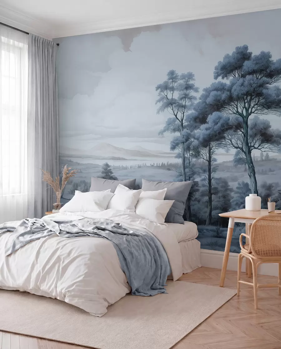 Wall Mural Photo Wallpaper Modern watercolor landscape w02978v1