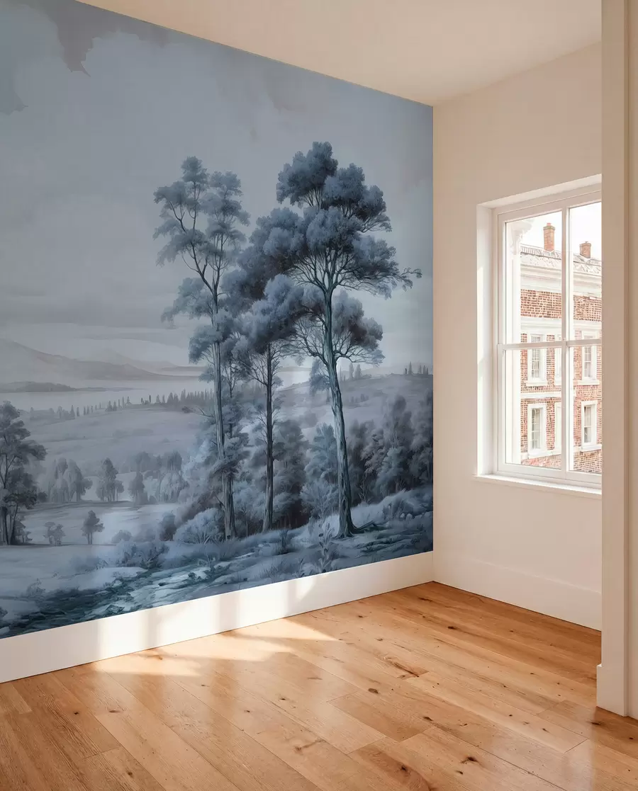 peintures murales Paysage moderne en aquarelle w02978v1