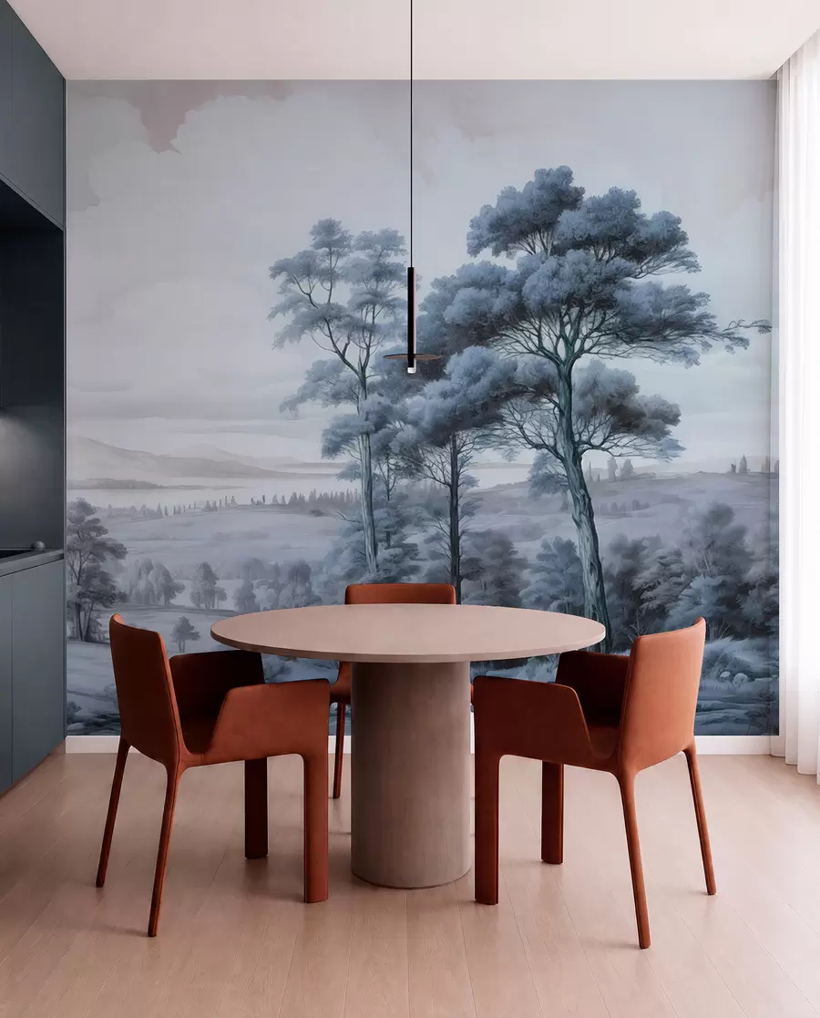 Wall Mural Photo Wallpaper Modern watercolor landscape w02978v1