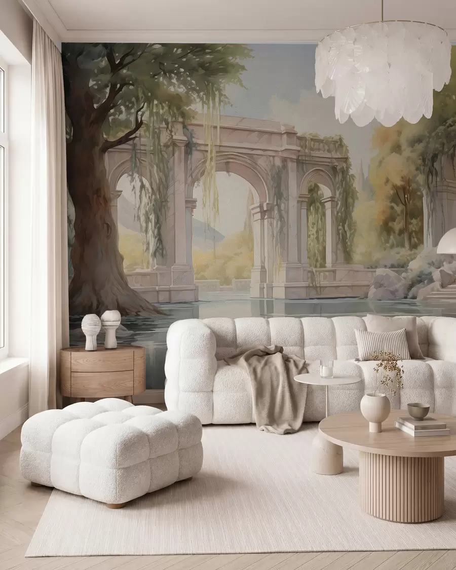 peintures murales Paysage peint à l'huile w02989