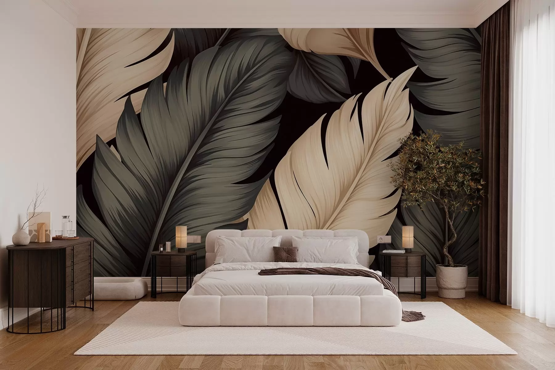 peintures murales Feuilles w02900