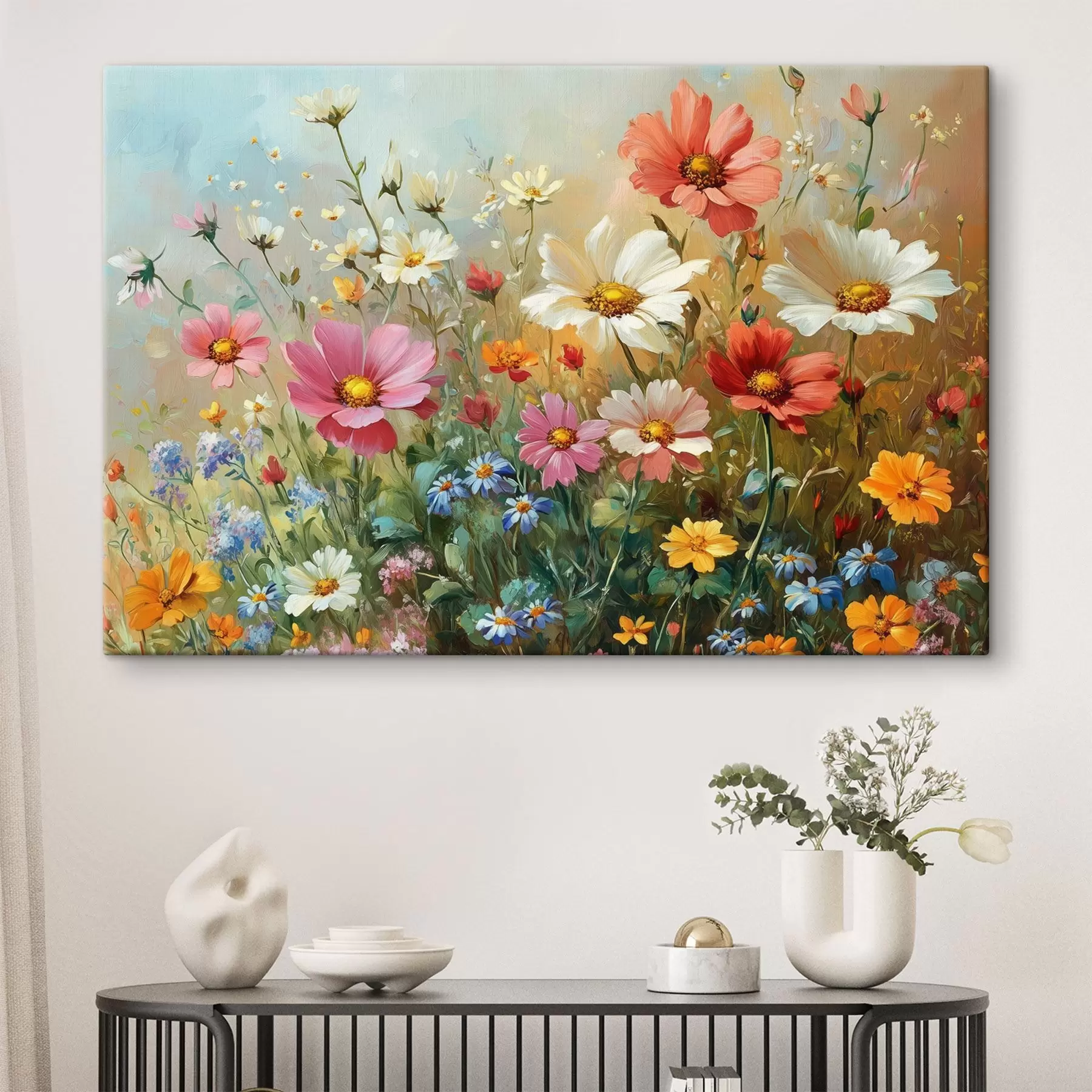 wall murals Bright wildflowers s42852