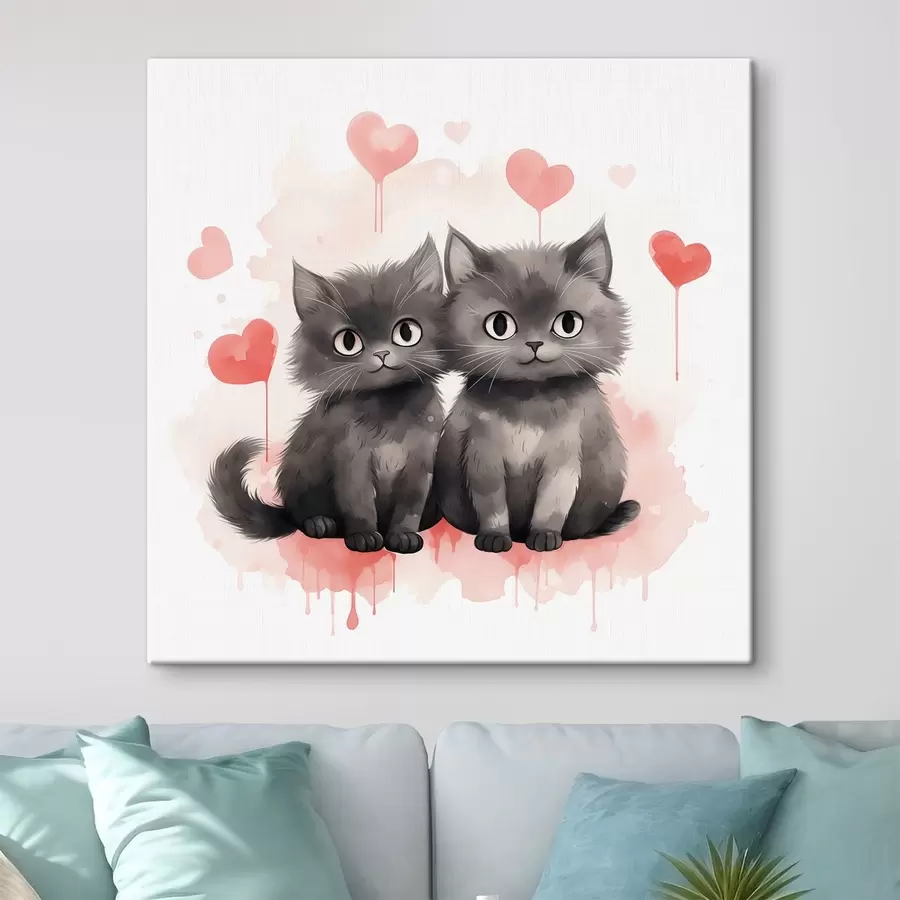 murales Dos lindos gatitos s42868