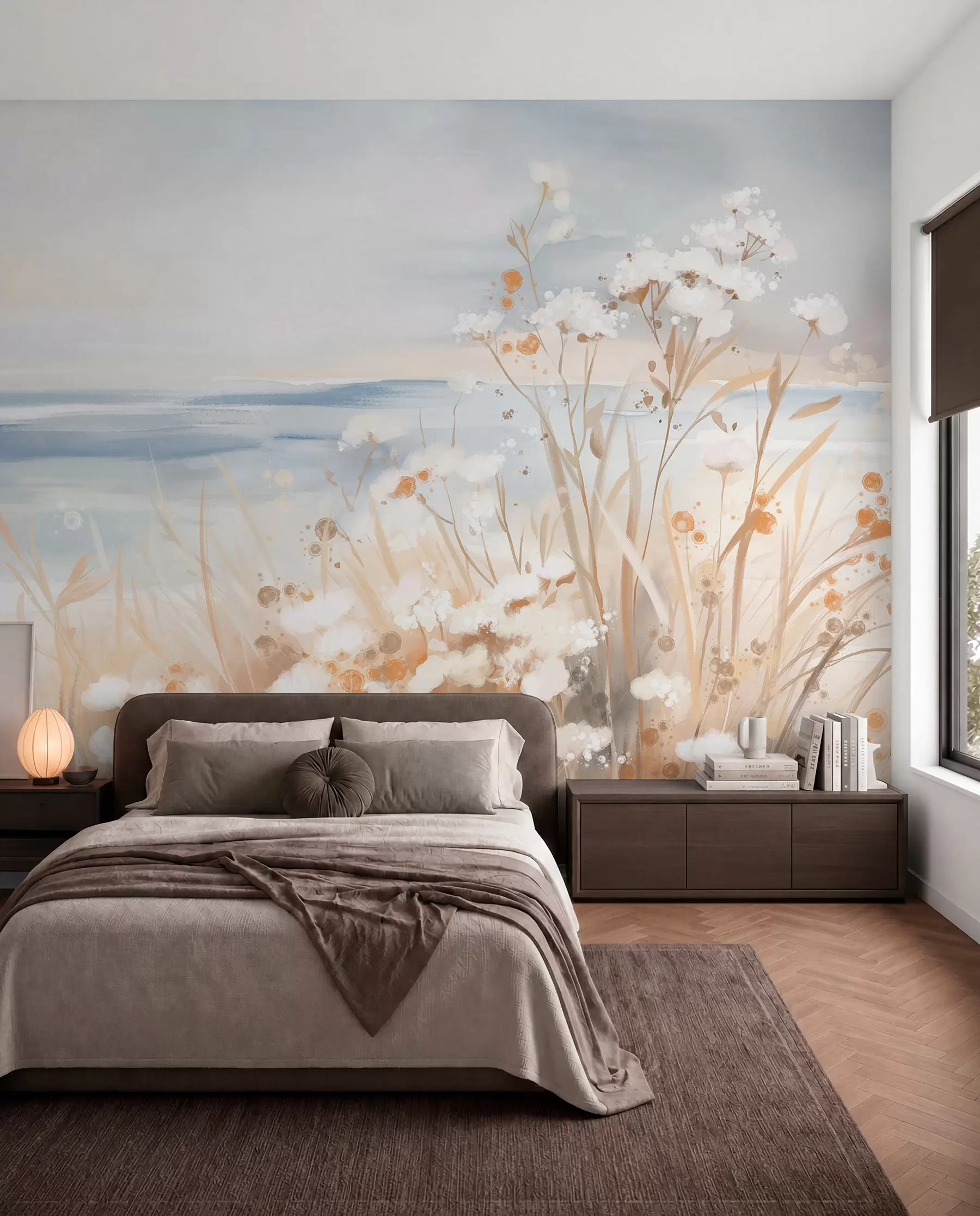 peintures murales Fleurs du littoral w08740
