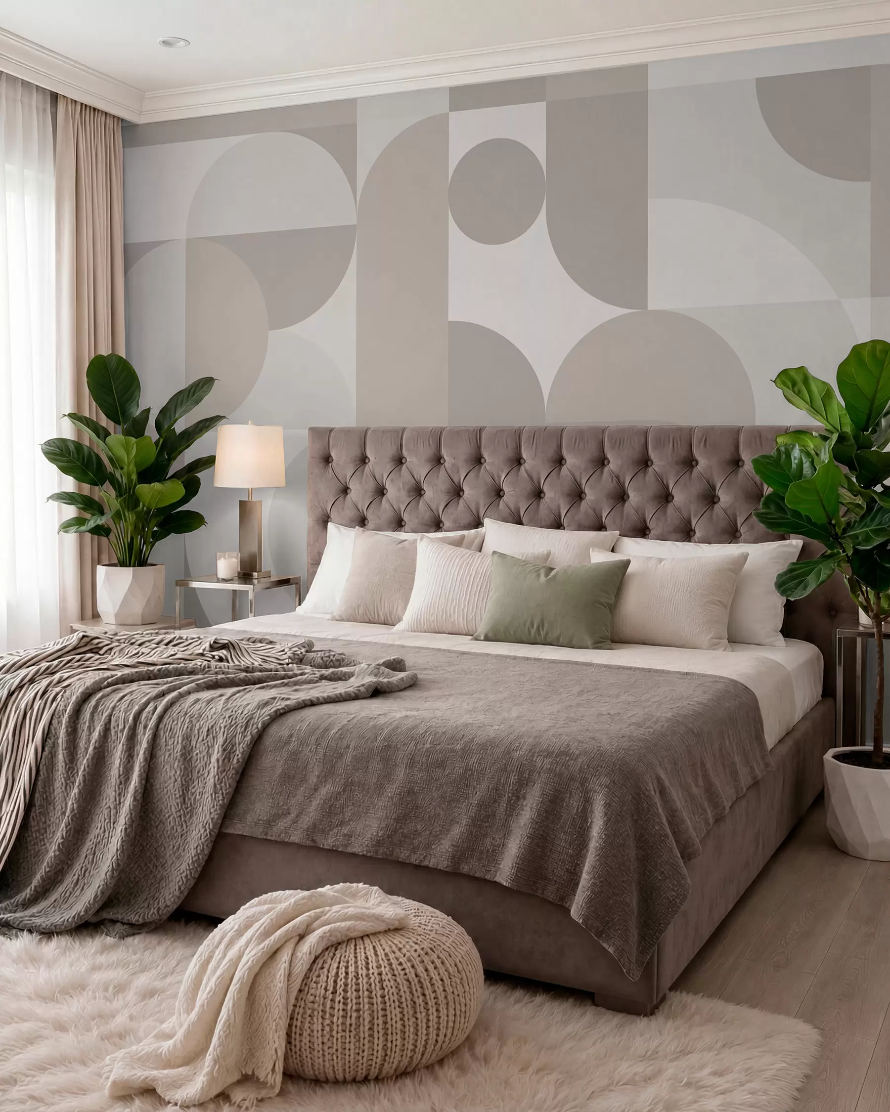 wall murals Rounded Rhythm w03058