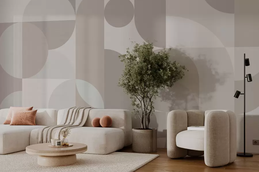 Wall Mural Photo Wallpaper Stylish geometry trend w03058