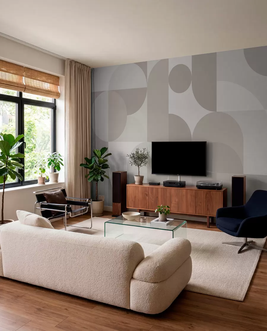 Wall Mural Photo Wallpaper Stylish geometry trend w03058