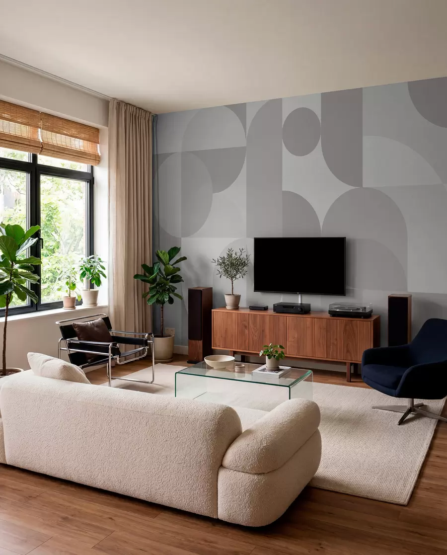 Wall Mural Photo Wallpaper Stylish geometry trend w03058v1
